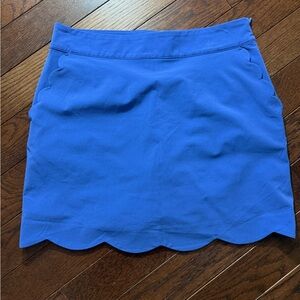 Vineyard Vines Royal Blue Mini Skirt with Scalloped Hem